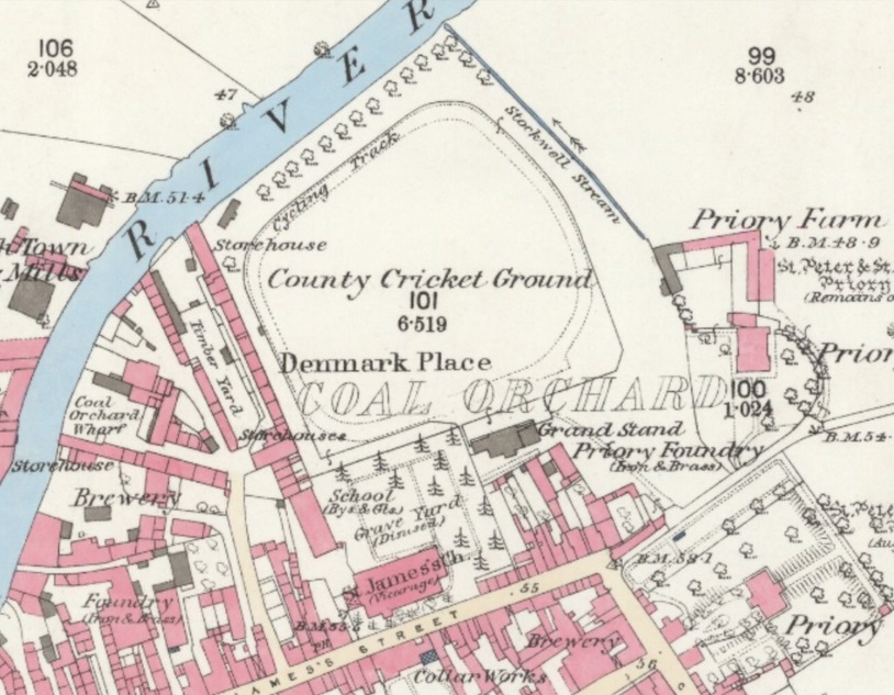Taunton - Taunton Athletic Club Grounds : Map credit National Library of Scotland